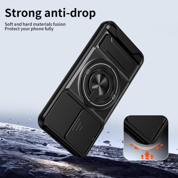 For OPPO Reno15 Pro 5G Global Lens Sliding Window Multifunctional Magnetic Shockproof Phone Case