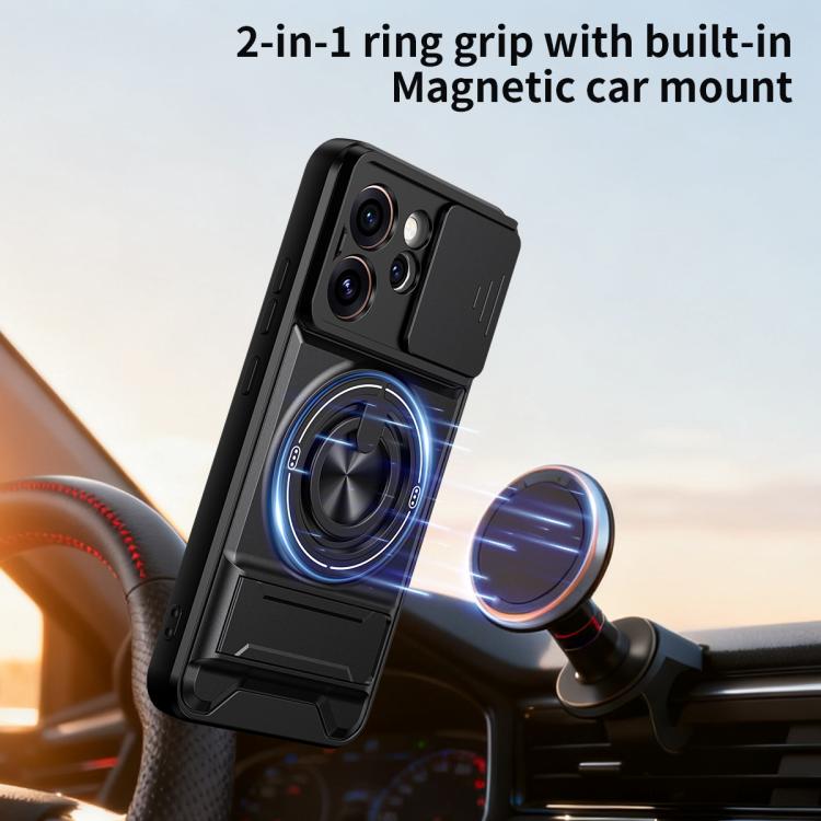 For OPPO Reno15 Pro 5G Global Lens Sliding Window Multifunctional Magnetic Shockproof Phone Case