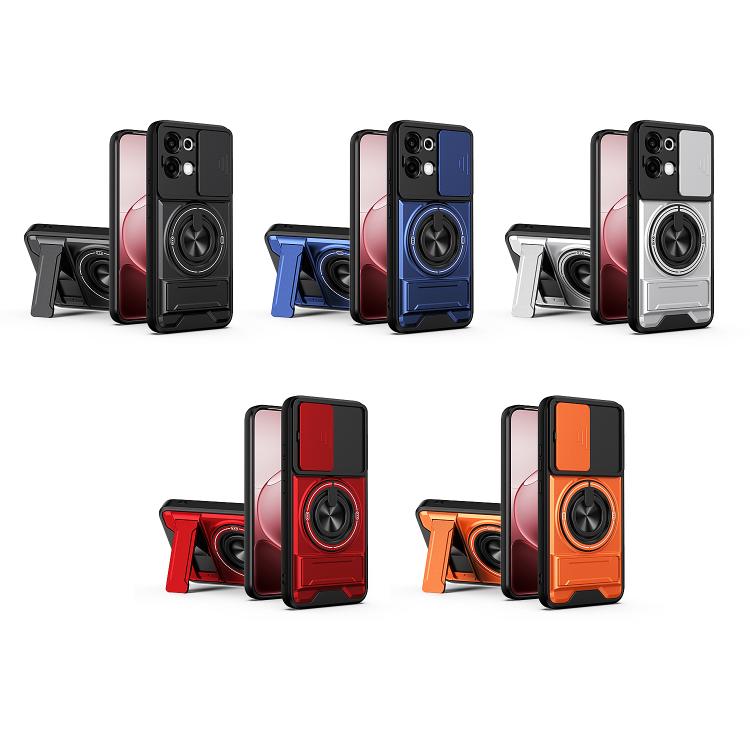 For OPPO F31 5G / A6 Pro 4G / 5G Lens Sliding Window Multifunctional Magnetic Shockproof Phone Case
