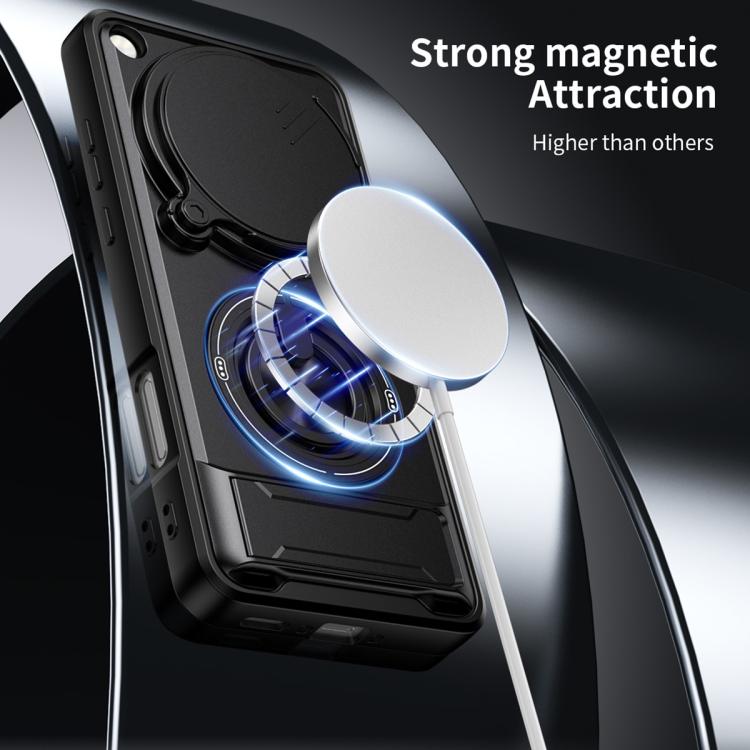 For OPPO Find X9 Ultra Lens Sliding Window Multifunctional Magnetic Shockproof Phone Case