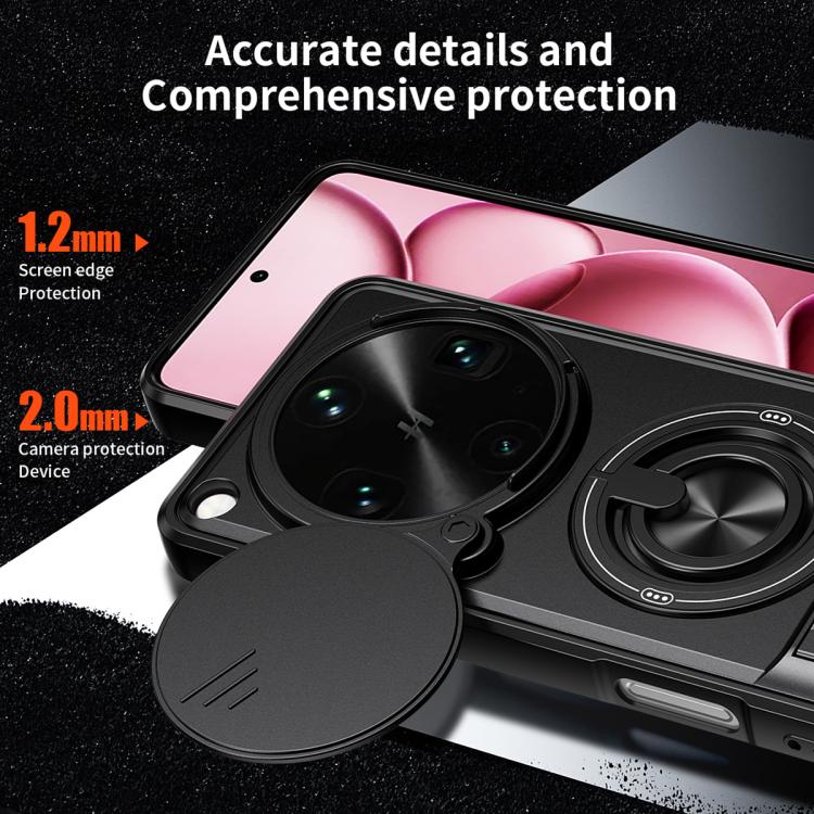 For OPPO Find X9 Ultra Lens Sliding Window Multifunctional Magnetic Shockproof Phone Case