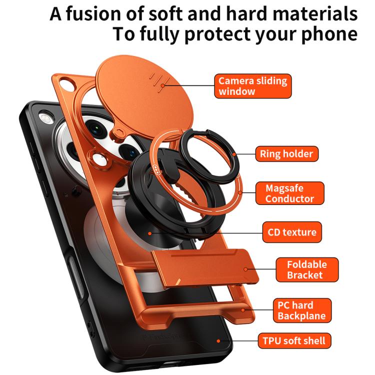 For OPPO Find X8 Pro 5G Lens Sliding Window Multifunctional Magnetic Shockproof Phone Case