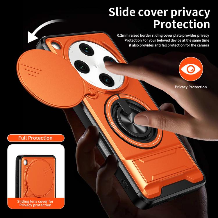 For OPPO Find X8 Pro 5G Lens Sliding Window Multifunctional Magnetic Shockproof Phone Case