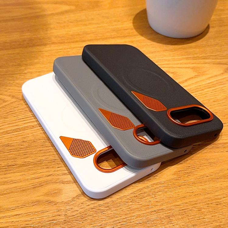 For Google Pixel 10a PC + TPU + Leather Cooling Holes MagSafe Phone Case