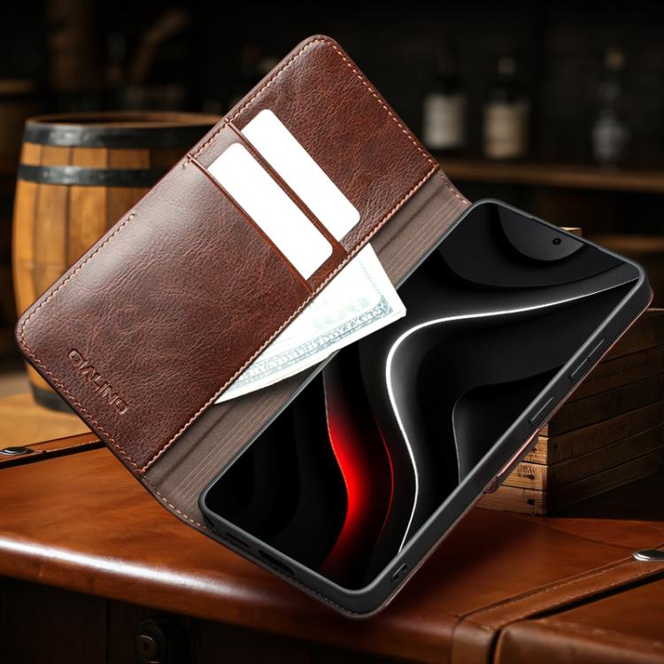For Samsung Galaxy S26+ 5G QIALINO Classic 103 Buckle Genuine Leather Phone Case