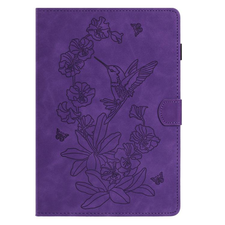 For Amazon Kindle 11th 2024 / 2022 Butterfly Loves Flowers Embossed Leather Smart Tablet Case