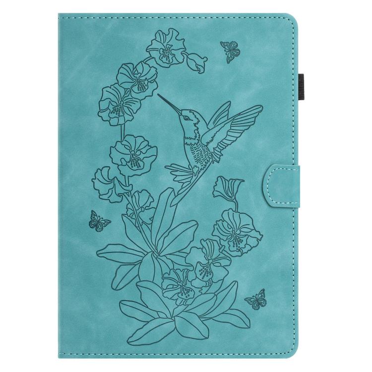 For Amazon Kindle 11th 2024 / 2022 Butterfly Loves Flowers Embossed Leather Smart Tablet Case