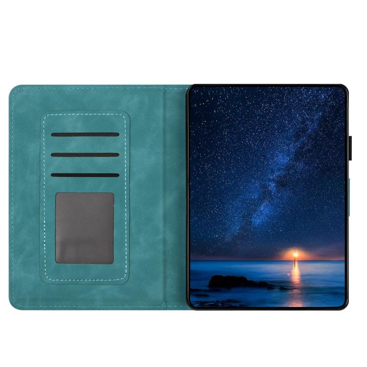 For Amazon Kindle 11th 2024 / 2022 Butterfly Loves Flowers Embossed Leather Smart Tablet Case