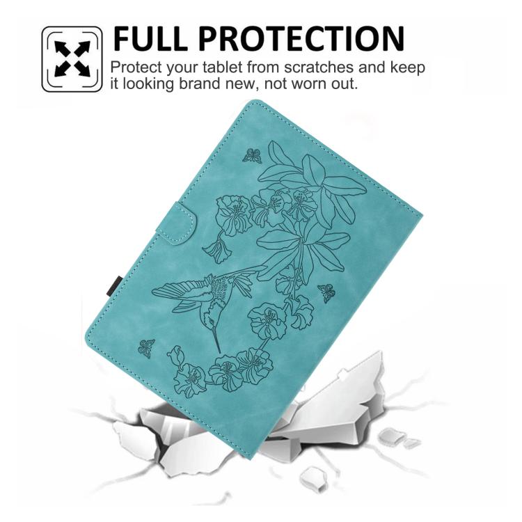 For Amazon Kindle 11th 2024 / 2022 Butterfly Loves Flowers Embossed Leather Smart Tablet Case