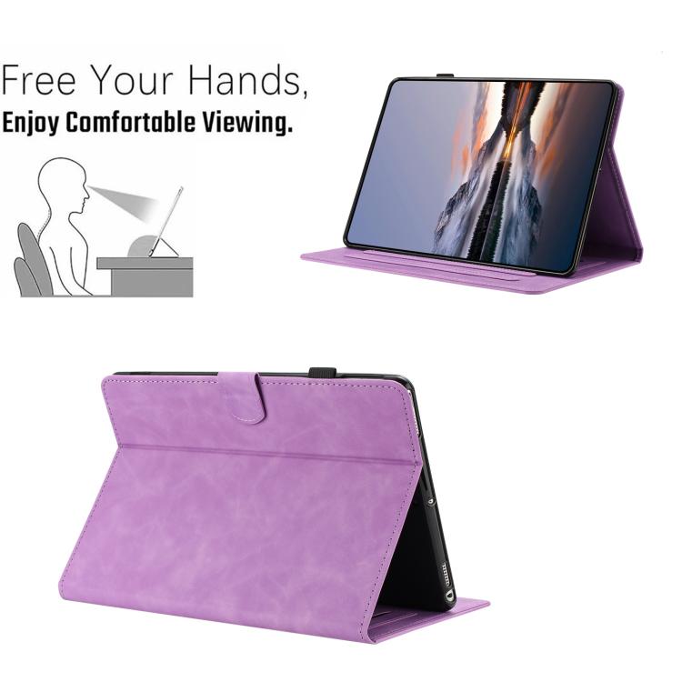 For Amazon Kindle Paperwhite 4 / 3 / 2 / 1 Butterfly Loves Flowers Embossed Leather Smart Tablet Case