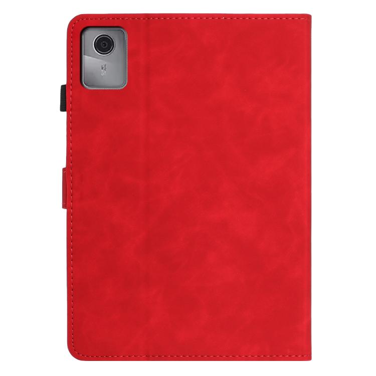 For Lenovo Tab M11 / Xiaoxin Pad 11 2024 Butterfly Loves Flowers Embossed Leather Smart Tablet Case