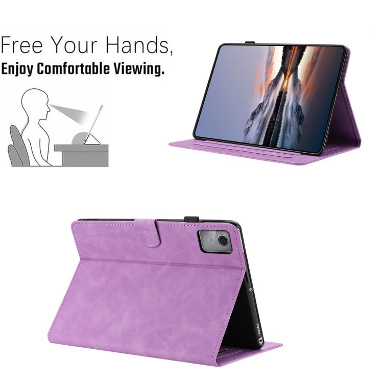 For Lenovo Tab P11 Gen 2 Butterfly Loves Flowers Embossed Leather Smart Tablet Case