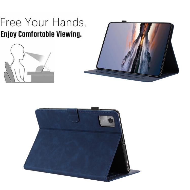 For Lenovo Tab M9 TB-310FU Butterfly Loves Flowers Embossed Leather Smart Tablet Case
