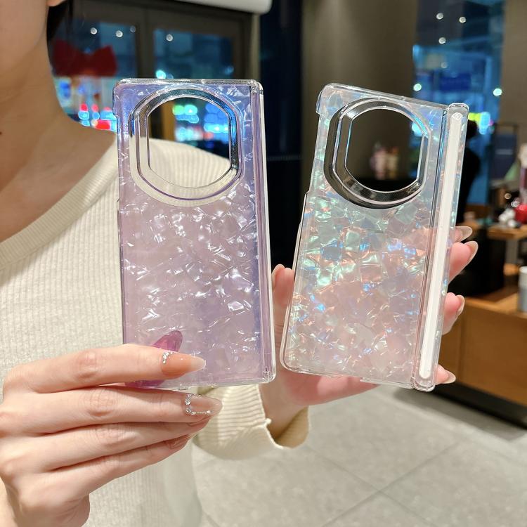 For Huawei Mate X7 Shell Patterned Double Axis Folding Phone Case
