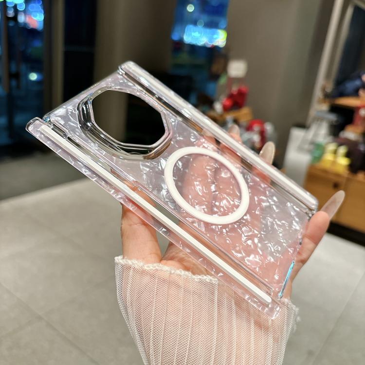 For Huawei Mate XT / XTs Ultimate Shell Patterned Double Axis Magnetic Folding Phone Case