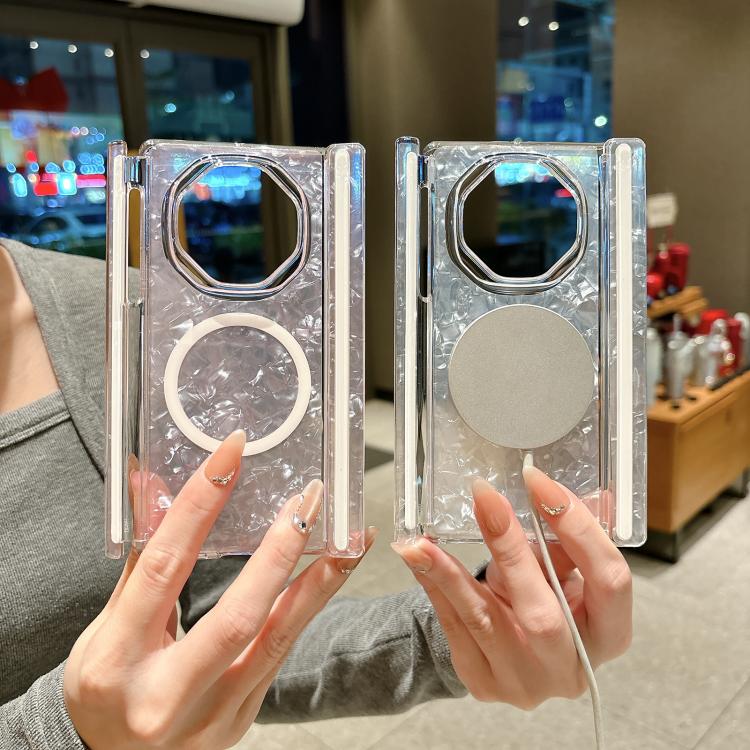 For Huawei Mate XT / XTs Ultimate Shell Patterned Double Axis Magnetic Folding Phone Case