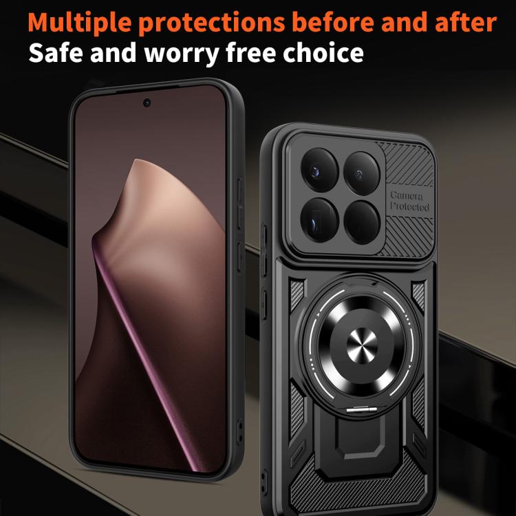 For Xiaomi 15T 5G Armor Rotating Holder MagSafe Phone Case