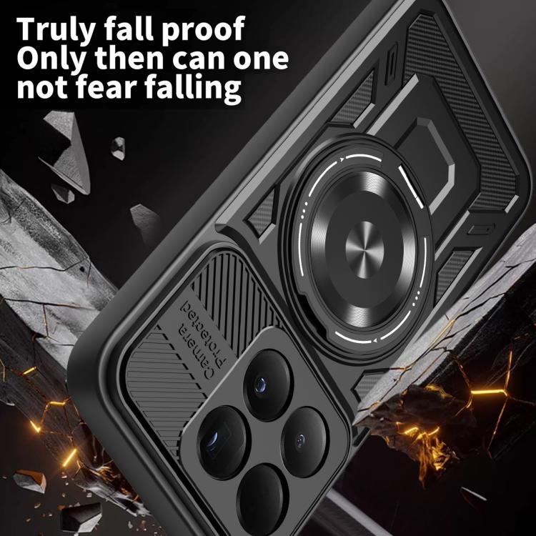 For Xiaomi 15T 5G Armor Rotating Holder MagSafe Phone Case