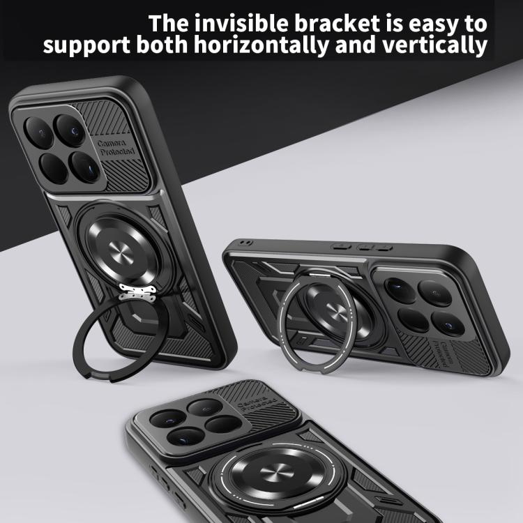 For Xiaomi 15T 5G Armor Rotating Holder MagSafe Phone Case
