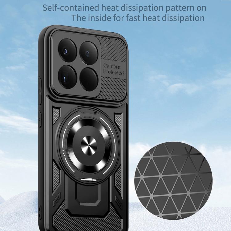 For Xiaomi 15T 5G Armor Rotating Holder MagSafe Phone Case