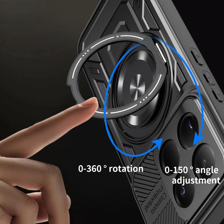 For Xiaomi 15T 5G Armor Rotating Holder MagSafe Phone Case