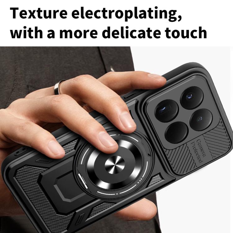 For Xiaomi 15T 5G Armor Rotating Holder MagSafe Phone Case