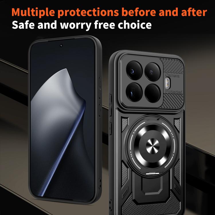 For Xiaomi 15T Pro 5G Armor Rotating Holder MagSafe Phone Case