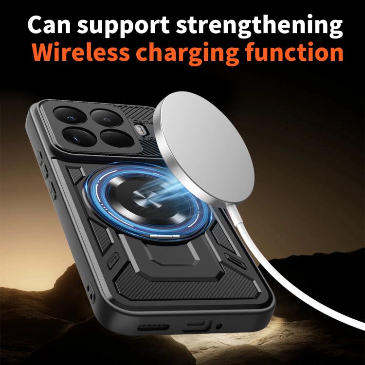 For Xiaomi 15T Pro 5G Armor Rotating Holder MagSafe Phone Case