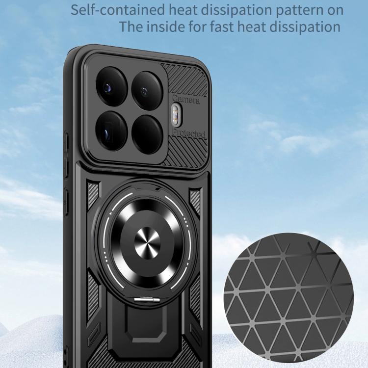 For Xiaomi 15T Pro 5G Armor Rotating Holder MagSafe Phone Case