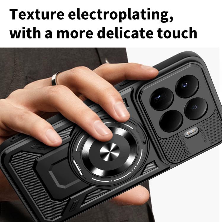 For Xiaomi 15T Pro 5G Armor Rotating Holder MagSafe Phone Case