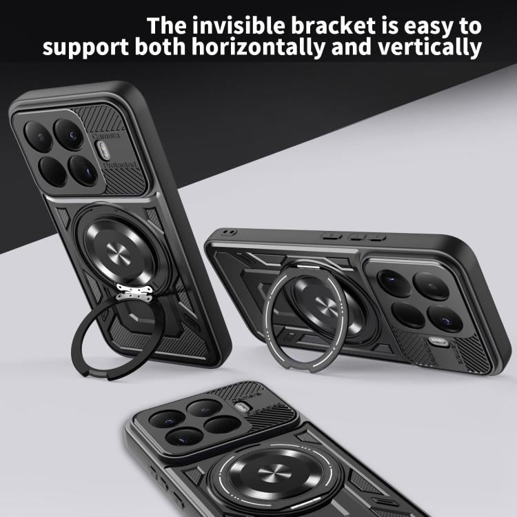 For Xiaomi 15T Pro 5G Armor Rotating Holder MagSafe Phone Case