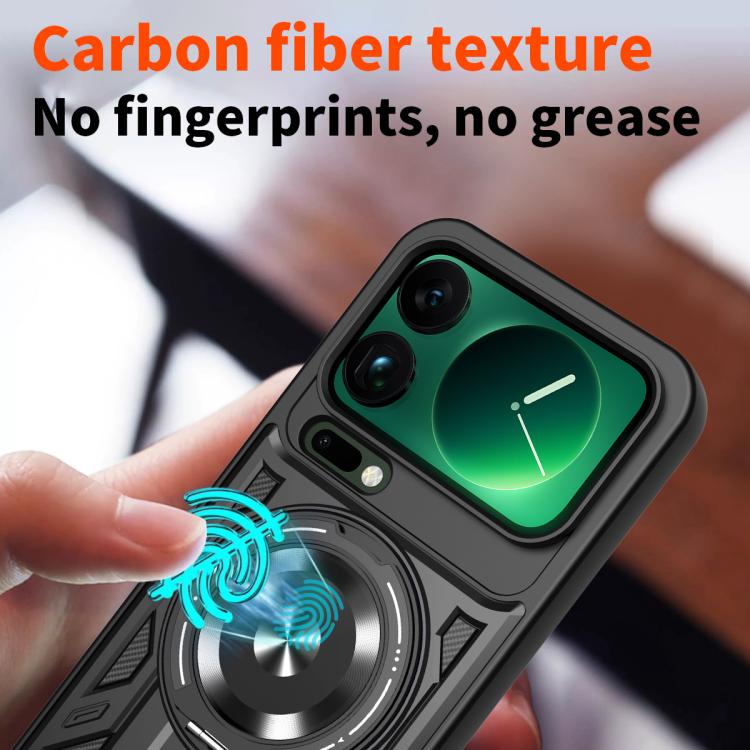 For Xiaomi 17 Pro Max Armor Rotating Holder MagSafe Phone Case