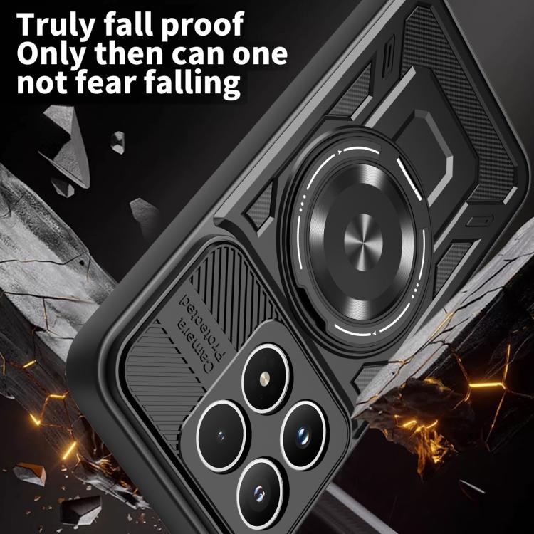 For Xiaomi 17 Armor Rotating Holder MagSafe Phone Case