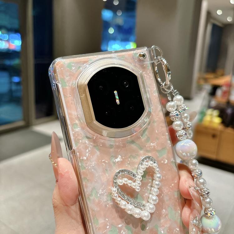For Huawei Mate X5 / X3 Shell Pattern DIY Phone Case with Love Bracelet