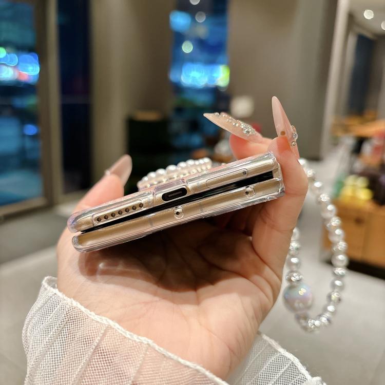 For Huawei Mate X5 / X3 Shell Pattern DIY Phone Case with Love Bracelet