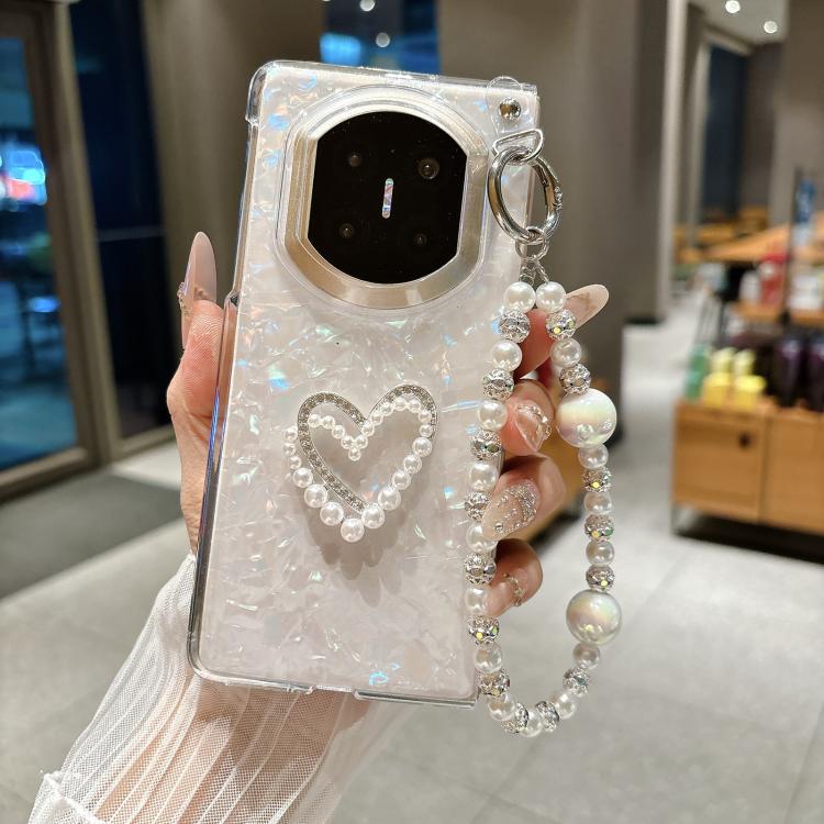 For Huawei Mate X5 / X3 Shell Pattern DIY Phone Case with Love Bracelet