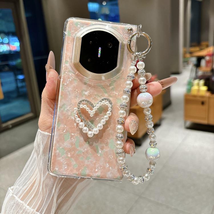 For Huawei Mate X5 / X3 Shell Pattern DIY Phone Case with Love Bracelet