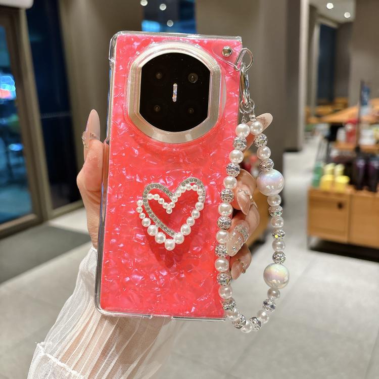 For Huawei Mate X5 / X3 Shell Pattern DIY Phone Case with Love Bracelet