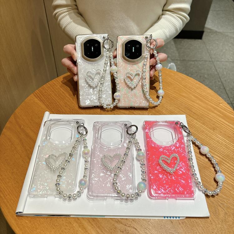 For Huawei Mate X5 / X3 Shell Pattern DIY Phone Case with Love Bracelet