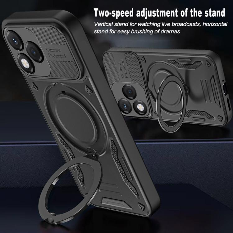 For Honor 400 Lite MagSafe 2 in 1 TPU Phone Case with Rotating Holder