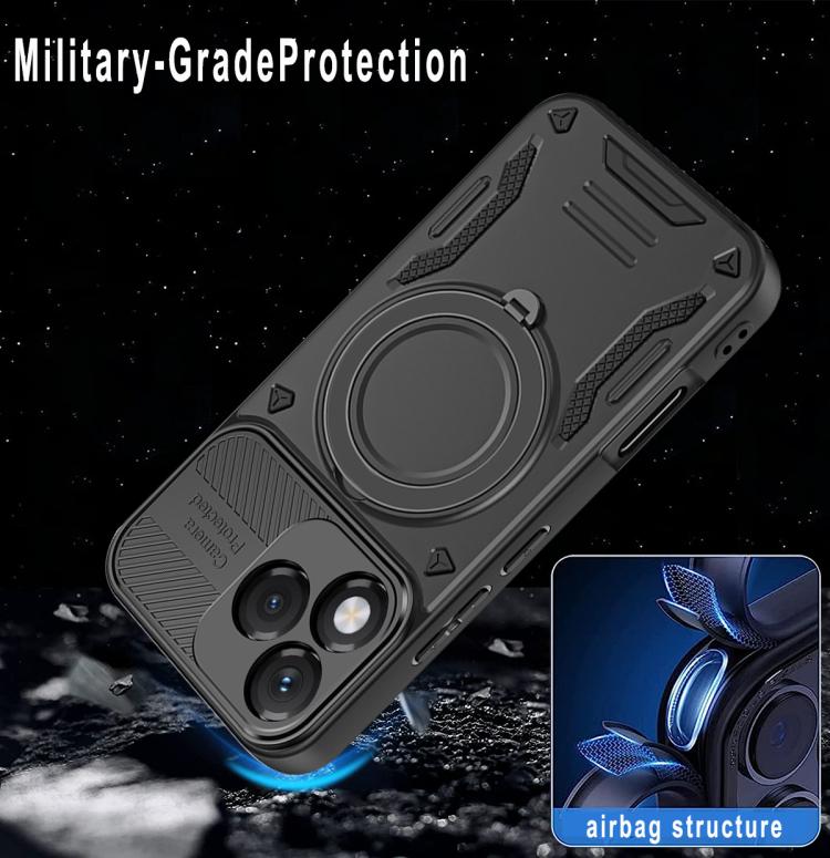 For Honor 400 Lite MagSafe 2 in 1 TPU Phone Case with Rotating Holder