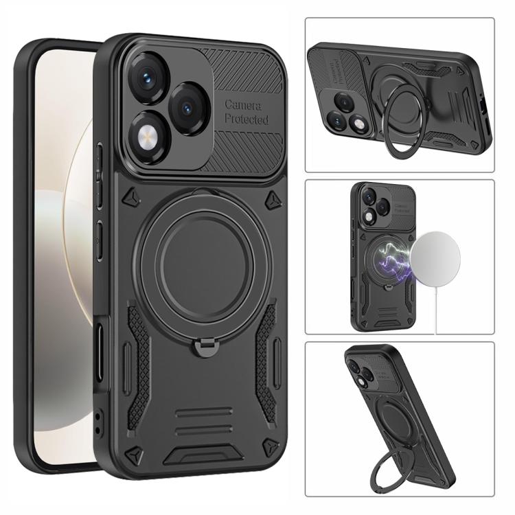 For Honor 400 Lite MagSafe 2 in 1 TPU Phone Case with Rotating Holder