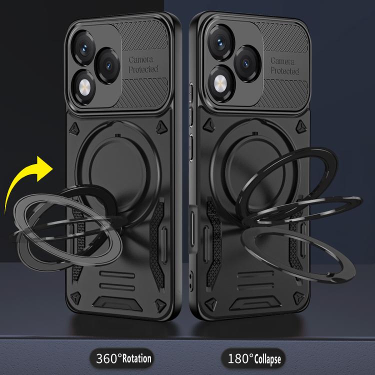 For Honor 400 Lite MagSafe 2 in 1 TPU Phone Case with Rotating Holder