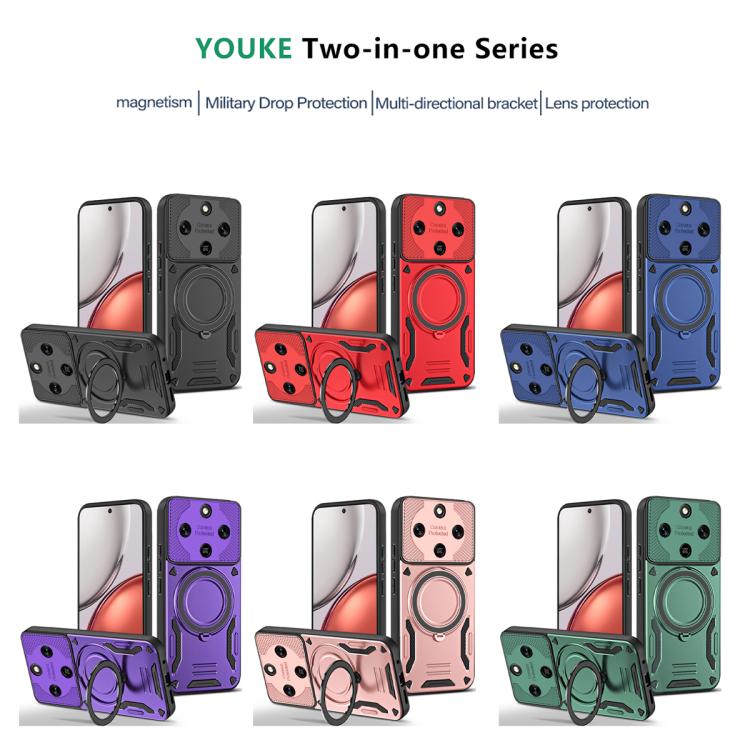 For Honor X9d / X70 5G MagSafe 2 in 1 TPU Phone Case with Rotating Holder