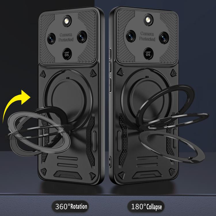For Honor X9d / X70 5G MagSafe 2 in 1 TPU Phone Case with Rotating Holder