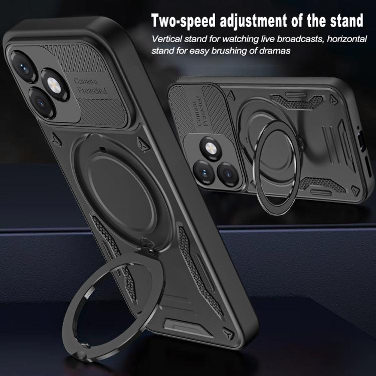 For Honor X5c 4G / X5c Plus 4G MagSafe 2 in 1 TPU Phone Case with Rotating Holder