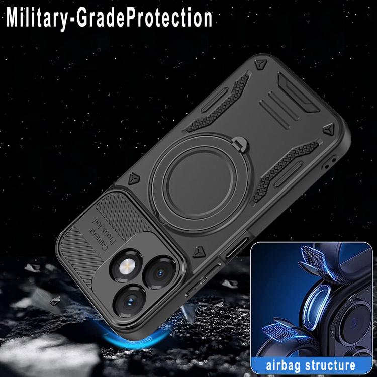 For Honor X5c 4G / X5c Plus 4G MagSafe 2 in 1 TPU Phone Case with Rotating Holder
