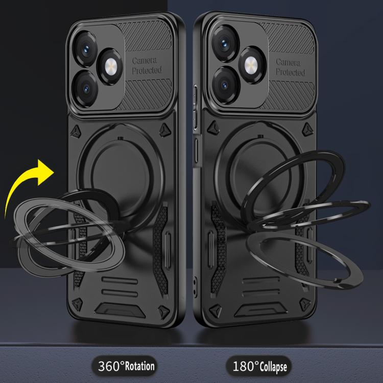 For Honor X5c 4G / X5c Plus 4G MagSafe 2 in 1 TPU Phone Case with Rotating Holder