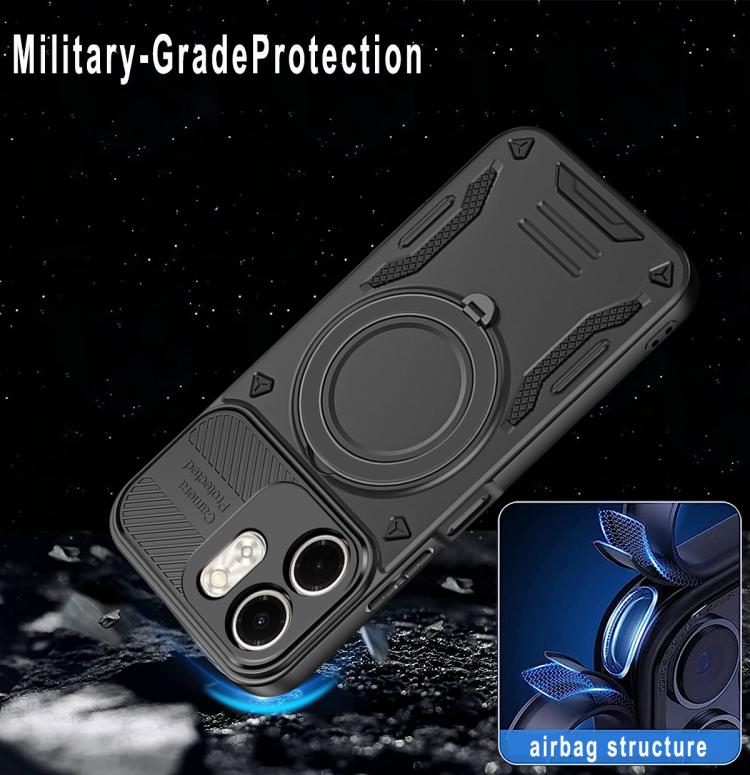 For Infinix Smart 9 / Hot 50i MagSafe 2 in 1 TPU Phone Case with Rotating Holder