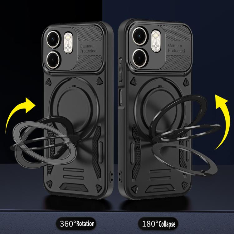 For Infinix Smart 9 / Hot 50i MagSafe 2 in 1 TPU Phone Case with Rotating Holder
